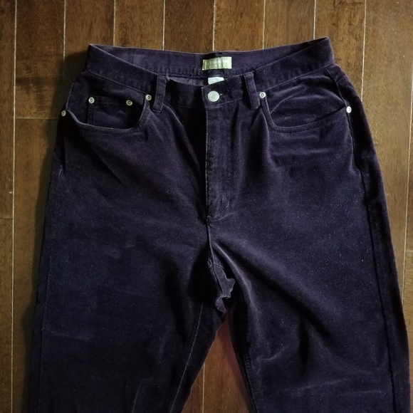 VINTAGE Purple Velvet Jeans - Picture 2 of 5